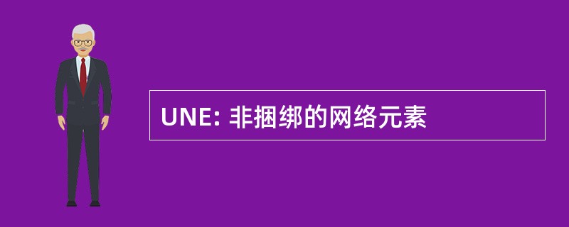 UNE: 非捆绑的网络元素