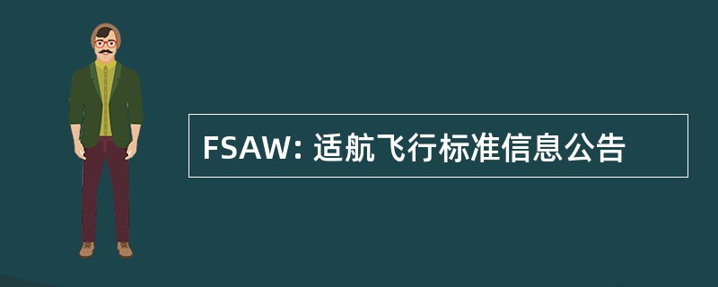 FSAW: 适航飞行标准信息公告