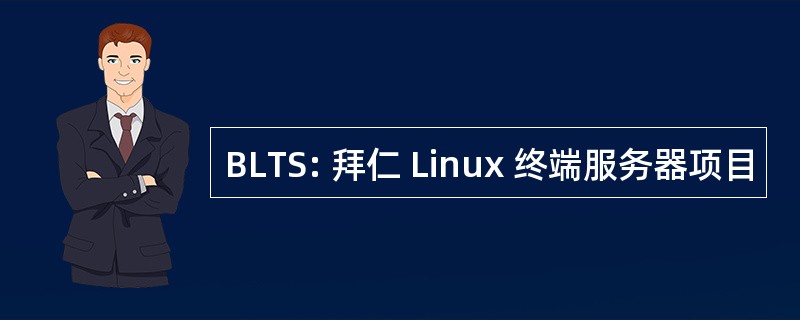 BLTS: 拜仁 Linux 终端服务器项目