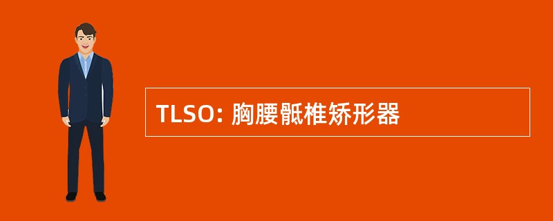 TLSO: 胸腰骶椎矫形器