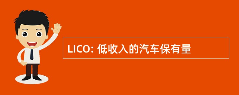 LICO: 低收入的汽车保有量