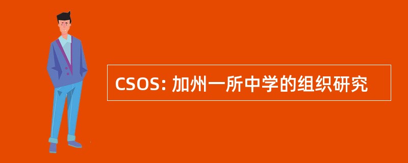 CSOS: 加州一所中学的组织研究