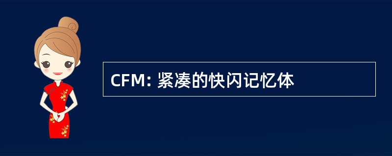 CFM: 紧凑的快闪记忆体