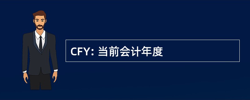 CFY: 当前会计年度