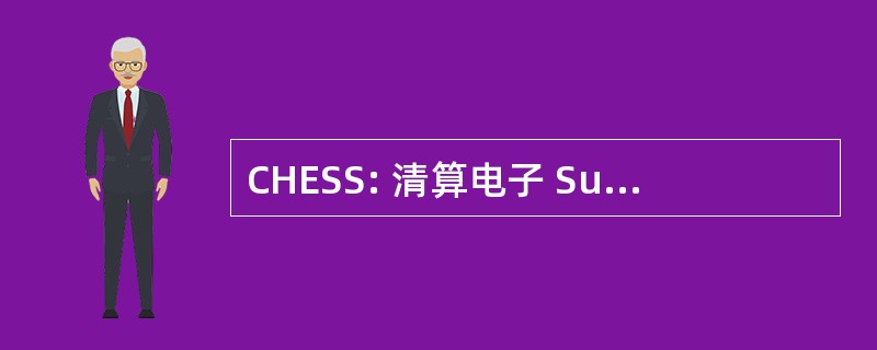 CHESS: 清算电子 Subregister 系统