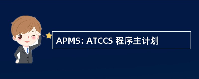 APMS: ATCCS 程序主计划