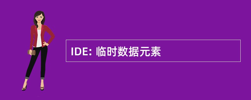 IDE: 临时数据元素