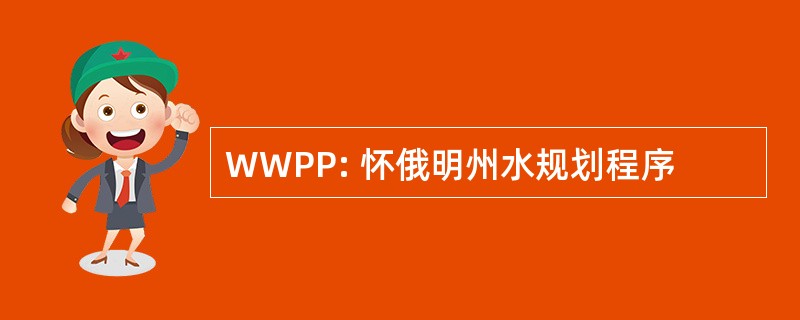 WWPP: 怀俄明州水规划程序