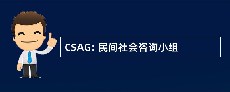 CSAG: 民间社会咨询小组