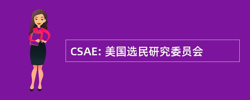 CSAE: 美国选民研究委员会