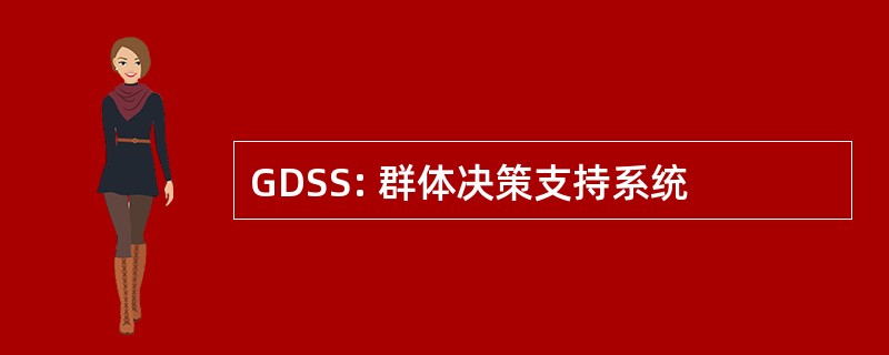 GDSS: 群体决策支持系统