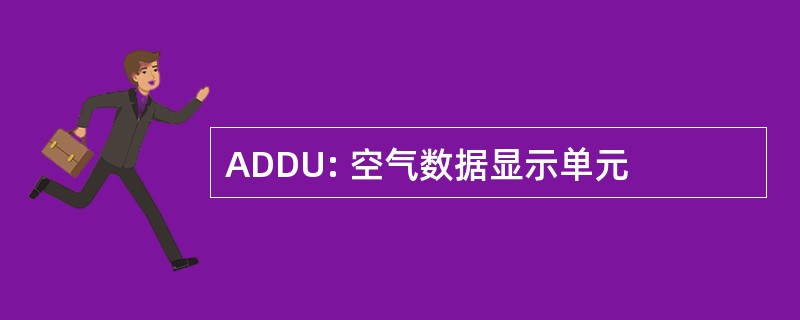 ADDU: 空气数据显示单元