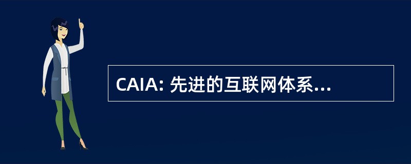 CAIA: 先进的互联网体系结构为中心