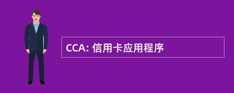 CCA: 信用卡应用程序