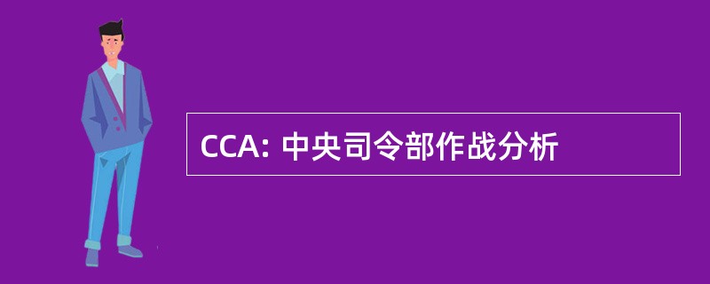 CCA: 中央司令部作战分析