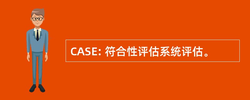 CASE: 符合性评估系统评估。