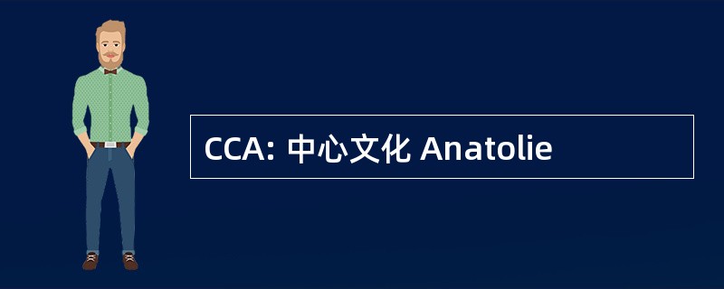 CCA: 中心文化 Anatolie