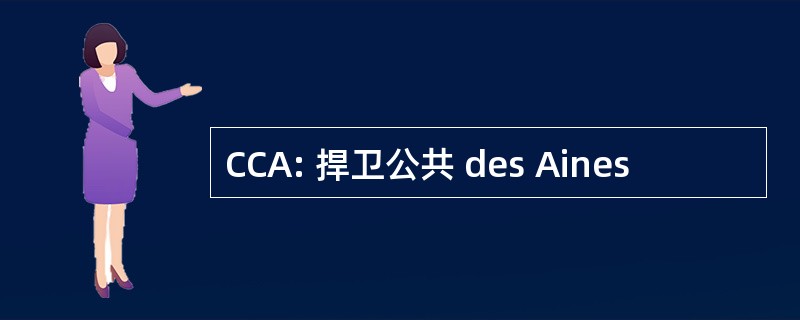 CCA: 捍卫公共 des Aines