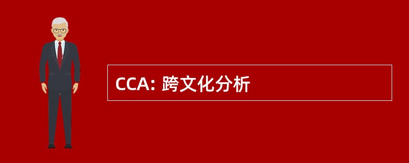 CCA: 跨文化分析