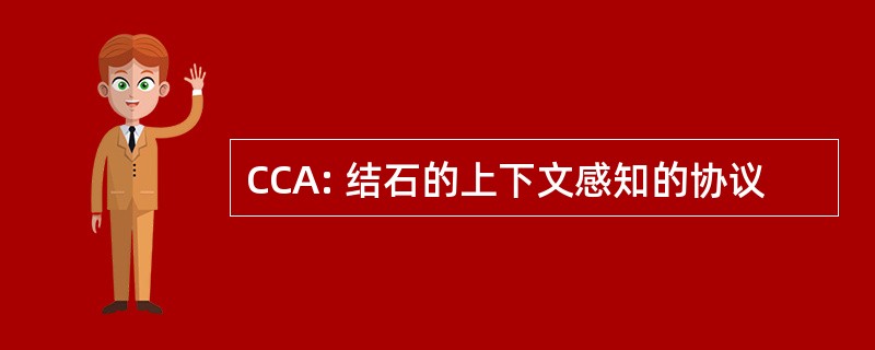 CCA: 结石的上下文感知的协议