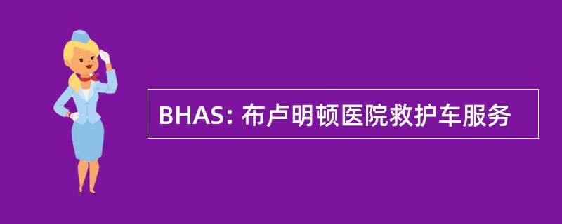 BHAS: 布卢明顿医院救护车服务