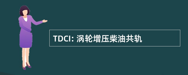 TDCI: 涡轮增压柴油共轨