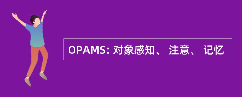 OPAMS: 对象感知、 注意、 记忆