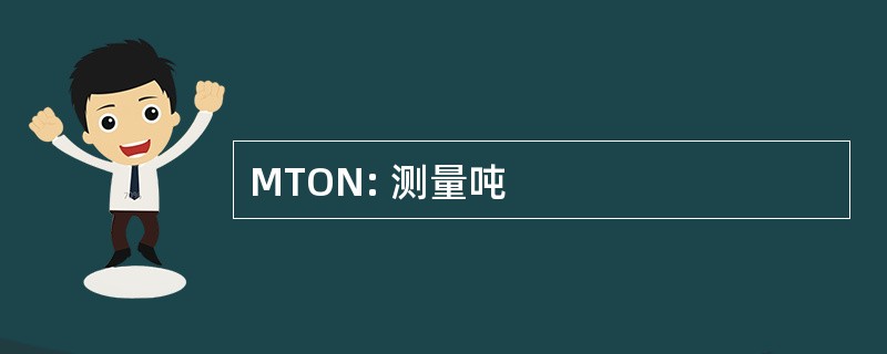 MTON: 测量吨