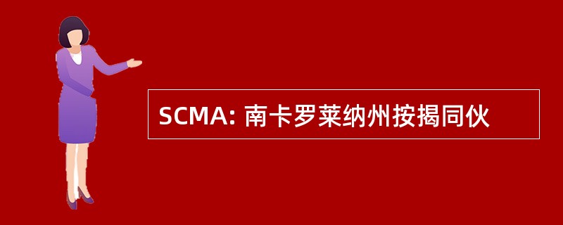 SCMA: 南卡罗莱纳州按揭同伙