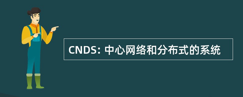 CNDS: 中心网络和分布式的系统