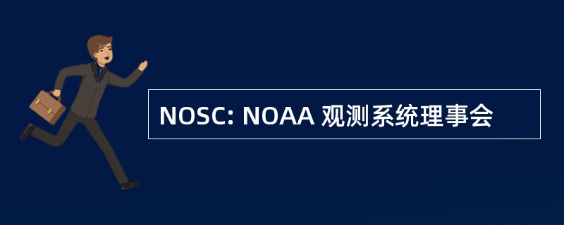 NOSC: NOAA 观测系统理事会