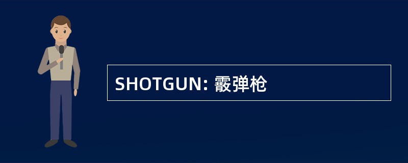 SHOTGUN: 霰弹枪