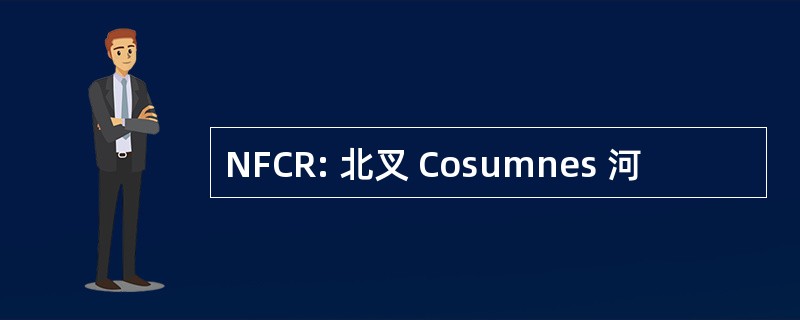 NFCR: 北叉 Cosumnes 河