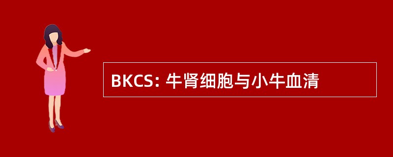 BKCS: 牛肾细胞与小牛血清