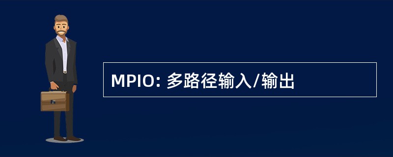 MPIO: 多路径输入/输出