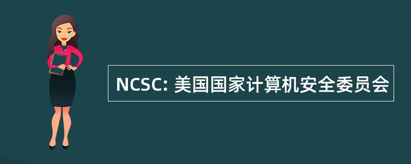 NCSC: 美国国家计算机安全委员会