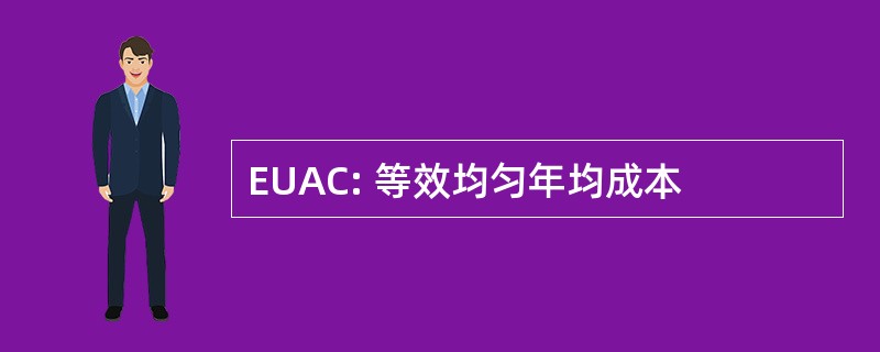 EUAC: 等效均匀年均成本