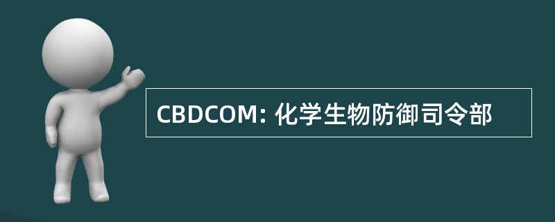 CBDCOM: 化学生物防御司令部