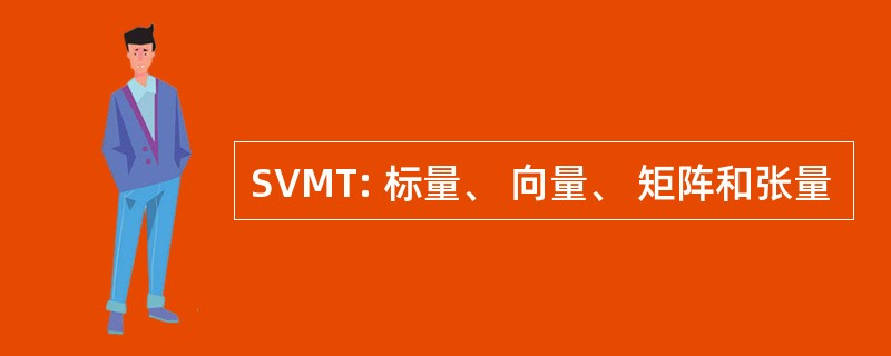 SVMT: 标量、 向量、 矩阵和张量