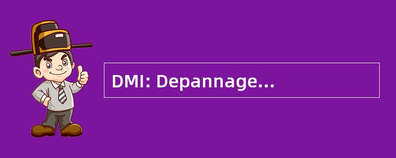 DMI: Depannage 维护 Immobiliere