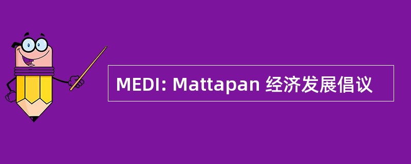 MEDI: Mattapan 经济发展倡议