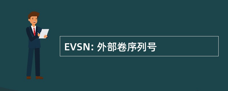 EVSN: 外部卷序列号