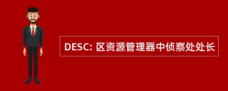 DESC: 区资源管理器中侦察处处长