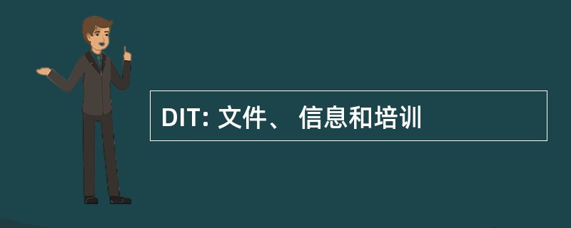 DIT: 文件、 信息和培训