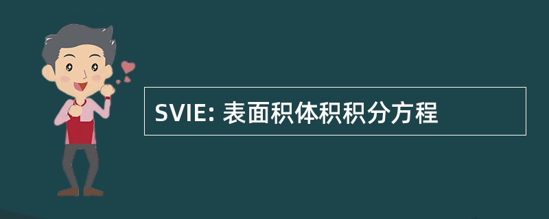 SVIE: 表面积体积积分方程