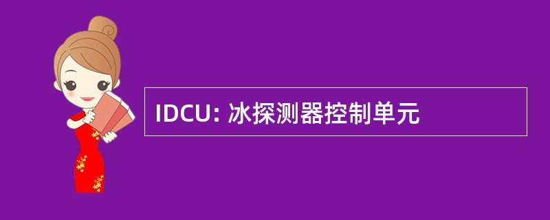 IDCU: 冰探测器控制单元