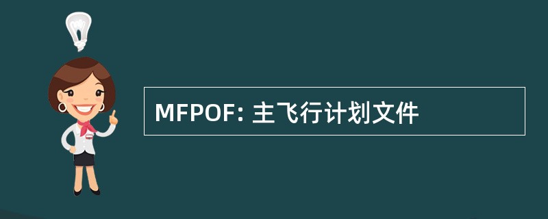 MFPOF: 主飞行计划文件