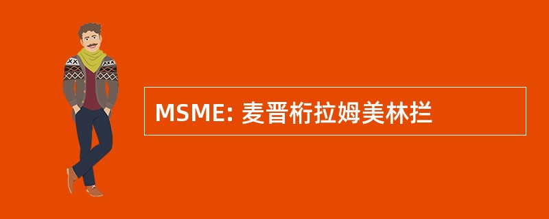 MSME: 麦晋桁拉姆美林拦