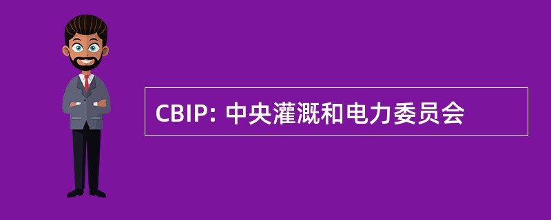 CBIP: 中央灌溉和电力委员会