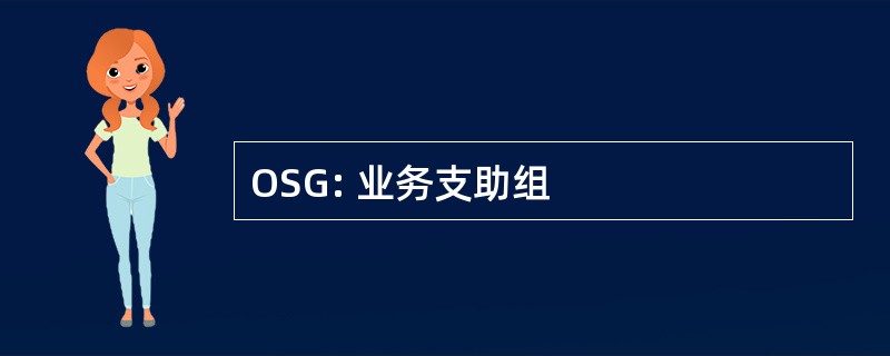 OSG: 业务支助组